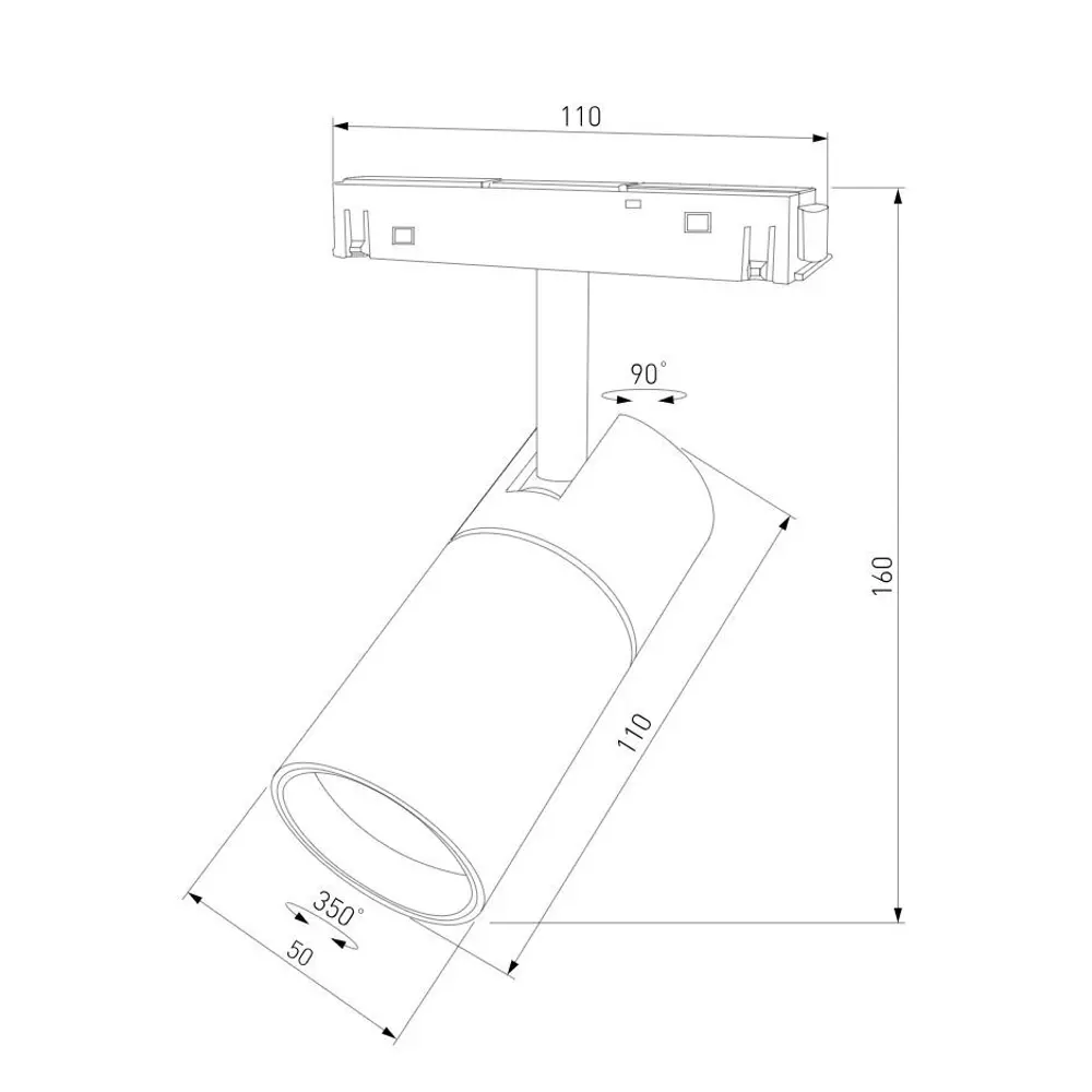 Фото 7 Трековый светильник спот светодиодный Elektrostandard A067378 6 Вт однофазный 3 м² цвет черный Фото 7 Трековый светильник спот светодиодный Elektrostandard A067378 6 Вт однофазный 3 м² цвет черный