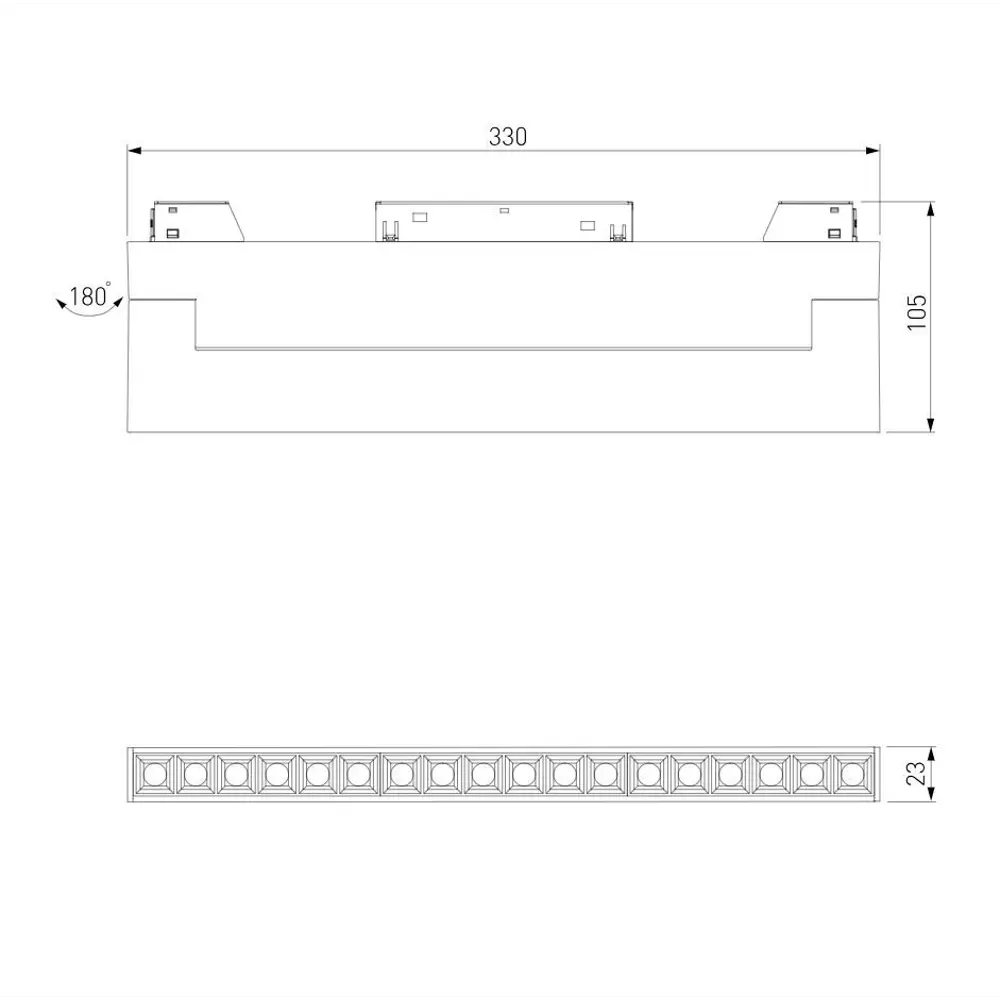 Фото 5 Трековый светильник линейный светодиодный Elektrostandard A067371 18 Вт однофазный 8 м² цвет черный Фото 5 Трековый светильник линейный светодиодный Elektrostandard A067371 18 Вт однофазный 8 м² цвет черный