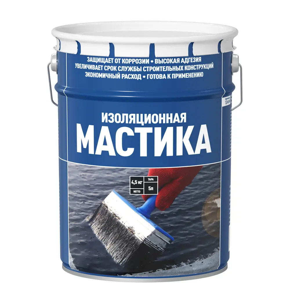 Фото Мастика битумная Старт изоляционная 5л Фото Мастика битумная Старт изоляционная 5л
