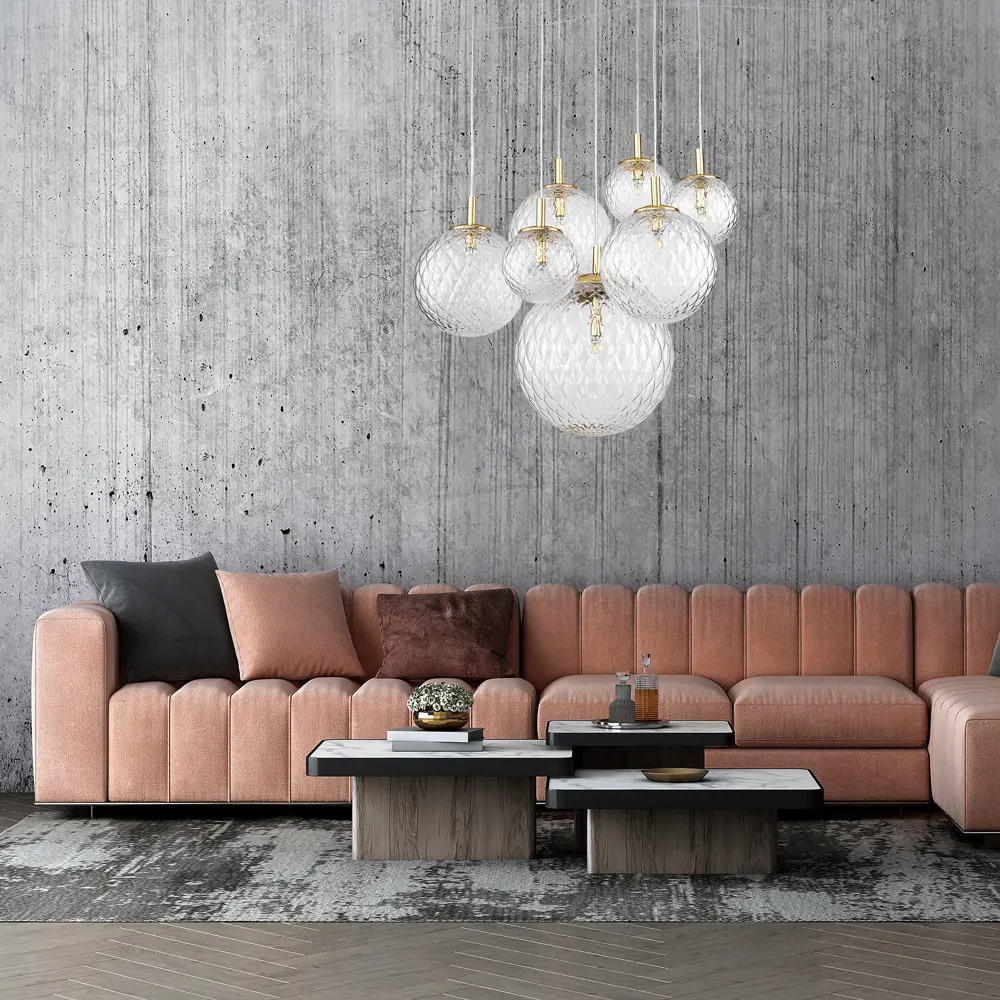 Фото 10 Светильник подвесной Tk lighting Cadix A065190 7 ламп 9 м² цвет золото Фото 10 Светильник подвесной Tk lighting Cadix A065190 7 ламп 9 м² цвет золото