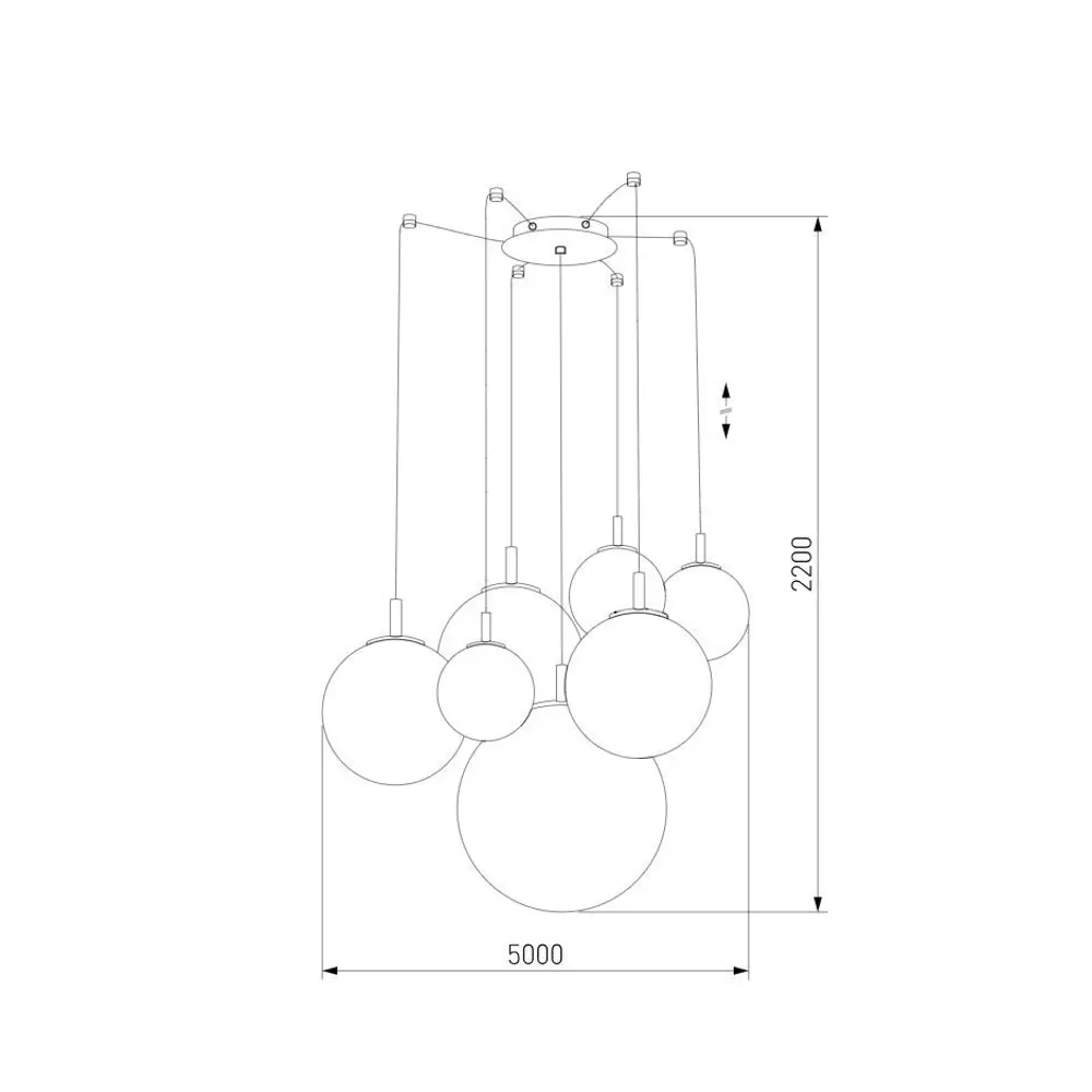 Фото 13 Светильник подвесной Tk lighting Cadix A065190 7 ламп 9 м² цвет золото Фото 13 Светильник подвесной Tk lighting Cadix A065190 7 ламп 9 м² цвет золото