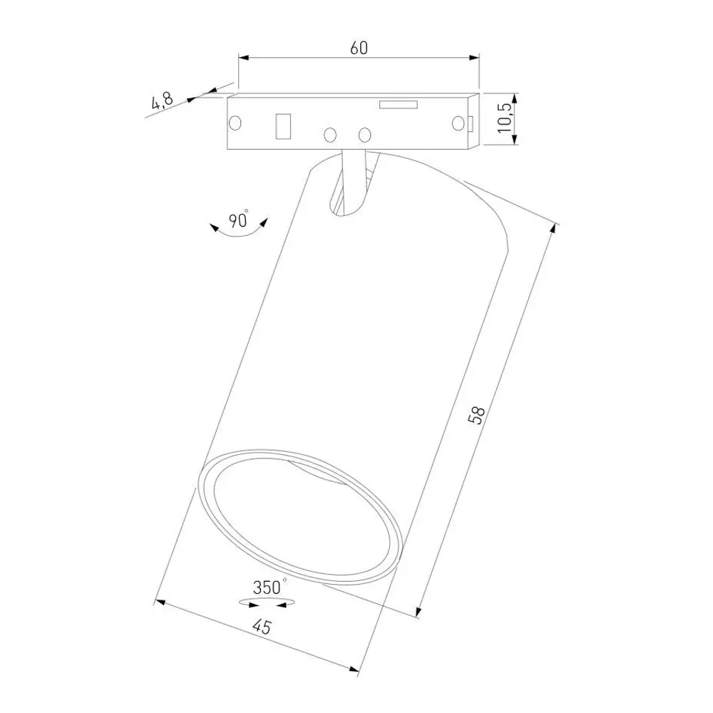 Фото 6 Трековый светильник спот светодиодный Elektrostandard A067276 9 Вт однофазный 3 м² цвет жёлтый/золотой Фото 6 Трековый светильник спот светодиодный Elektrostandard A067276 9 Вт однофазный 3 м² цвет жёлтый/золотой