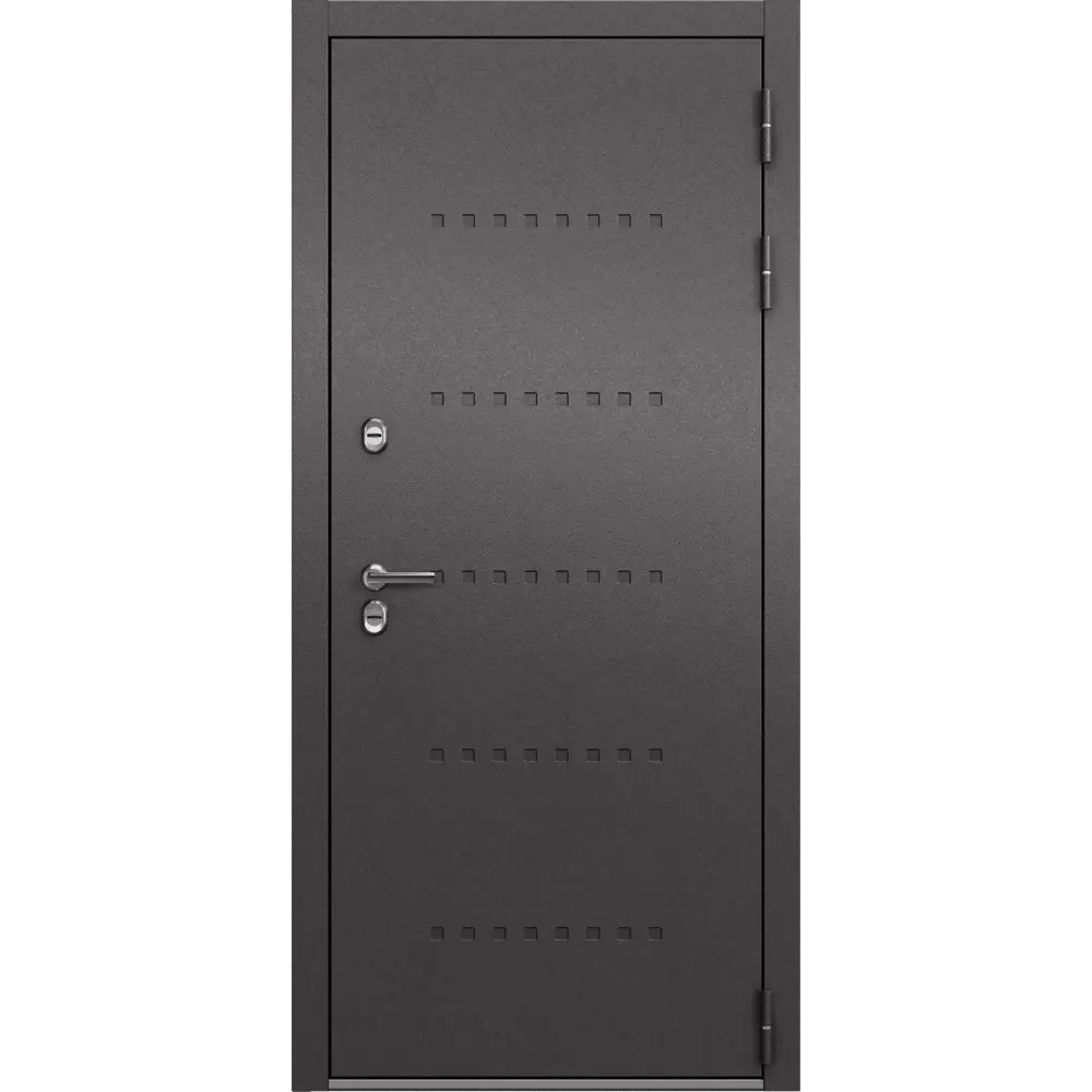 Фото 7 Входная дверь Бизнес парк Норд 100 правый 205x96см цвет шоколад букле/дуб белый матовый Фото 7 Входная дверь Бизнес парк Норд 100 правый 205x96см цвет шоколад букле/дуб белый матовый