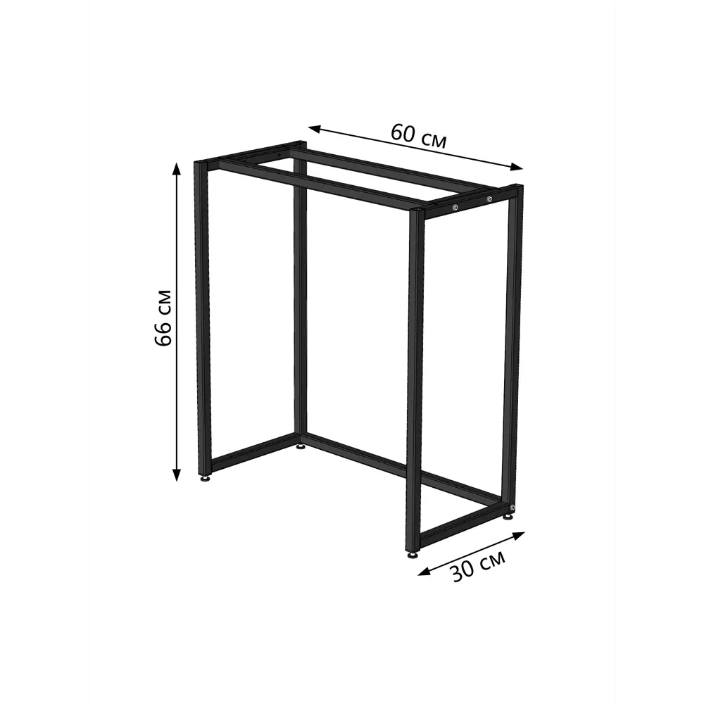 Фото 3 Подстолье узкого столика Ironweld 60х30х66 см сталь черное Фото 3 Подстолье узкого столика Ironweld 60х30х66 см сталь черное
