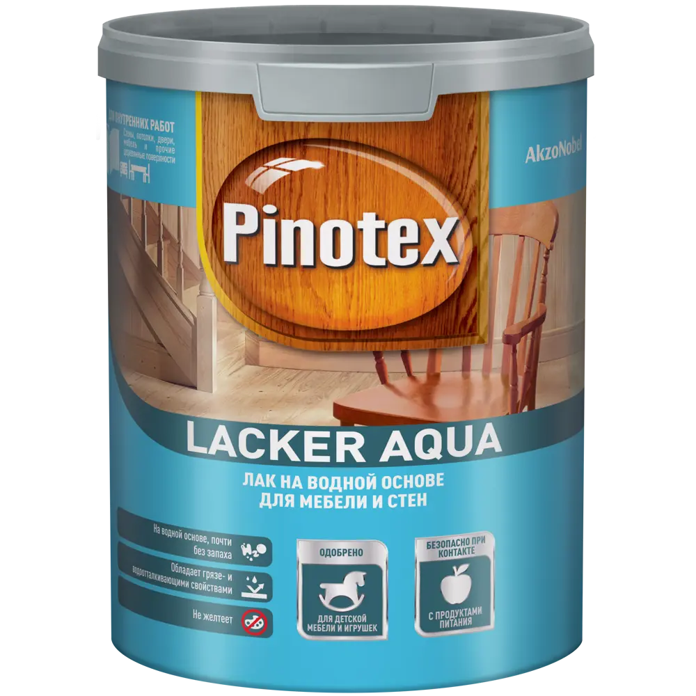 Фото 2 Лак для стен на водной основе Pinotex Lacker Aqua 70 цвет прозрачный глянцевый 1 л Фото 2 Лак для стен на водной основе Pinotex Lacker Aqua 70 цвет прозрачный глянцевый 1 л