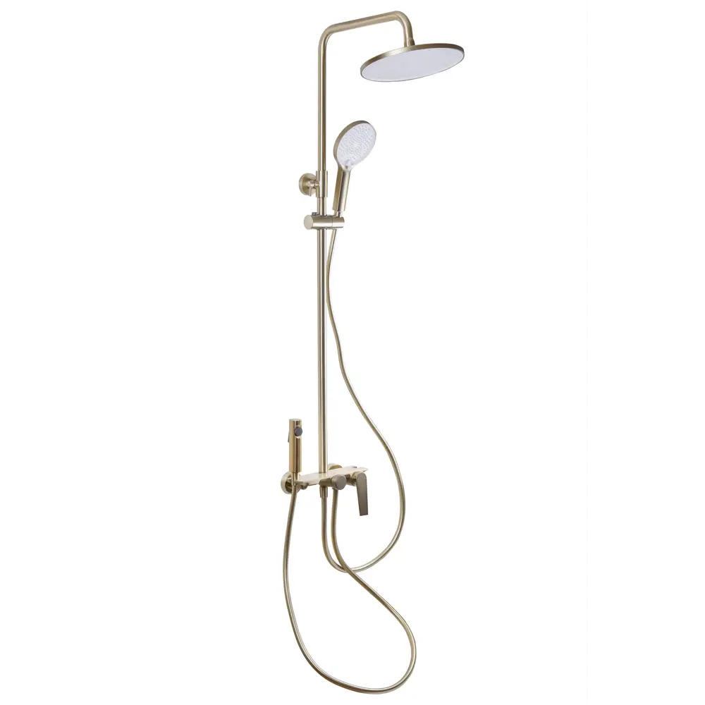 Фото 3 Душевая стойка Maxonor pure life Tallis PL2495-6 3 режимная цвет золото
