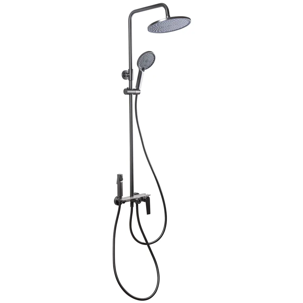 Фото 3 Душевая стойка Maxonor pure life Tallis PL2495-9 3 режимная цвет графит Фото 3 Душевая стойка Maxonor pure life Tallis PL2495-9 3 режимная цвет графит