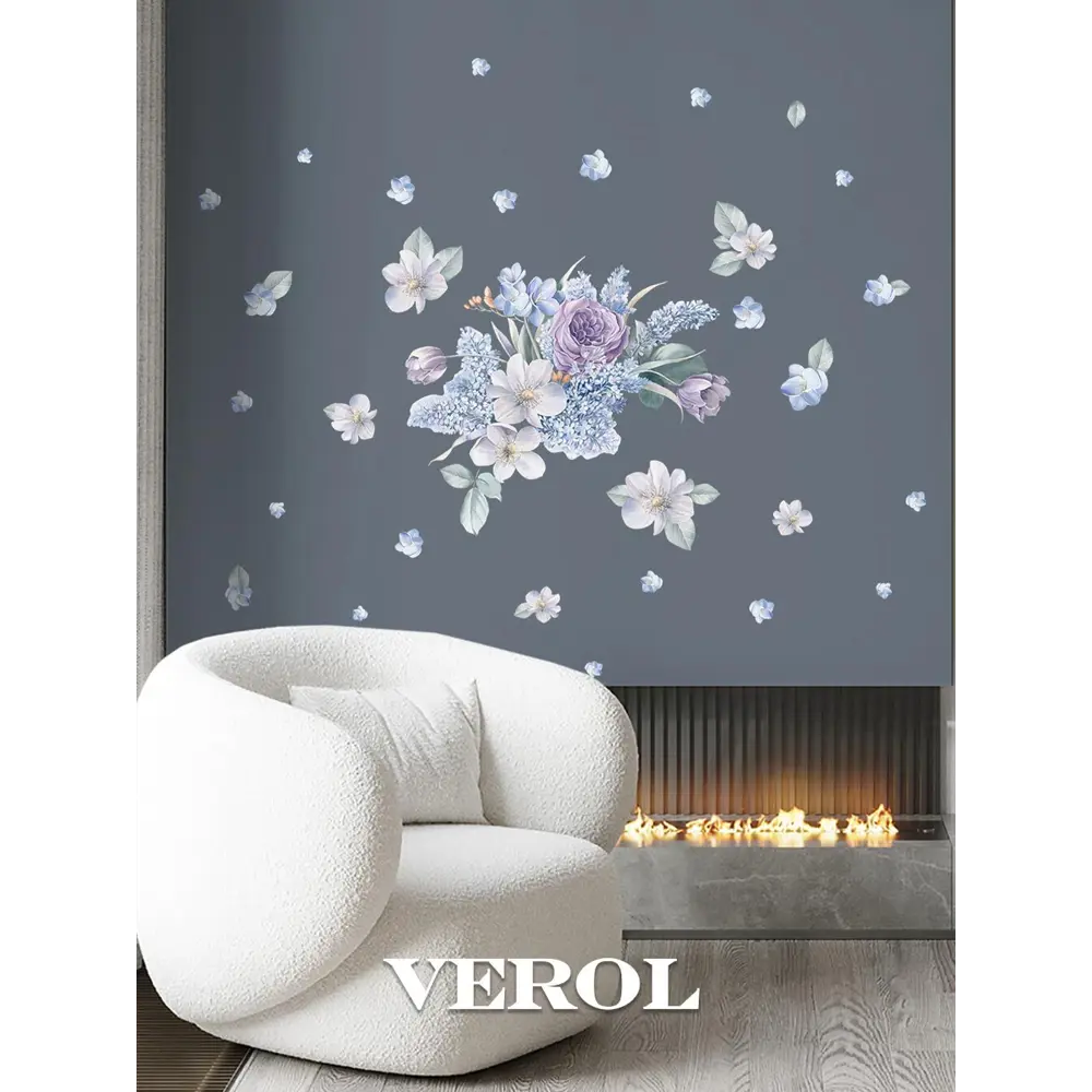 Фото 7 Интерьерная наклейка Verol Н0237 42x60 см Цветы Фото 7 Интерьерная наклейка Verol Н0237 42x60 см Цветы