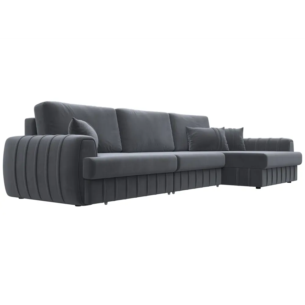 Фото 4 Диван угловой Лига-057 НПБ Лонг угол правый Лига диванов 129300 336x92x162 см велюр цвет seven 17 серый Фото 4 Диван угловой Лига-057 НПБ Лонг угол правый Лига диванов 129300 336x92x162 см велюр цвет seven 17 серый