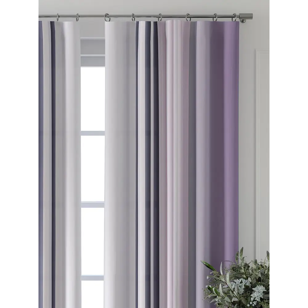 Фото 4 Комплект штор Comfy way Форнерс - 124 - 260 см CW709124260-260 на шторной ленте 260x150 см цвет фиолетовый Фото 4 Комплект штор Comfy way Форнерс - 124 - 260 см CW709124260-260 на шторной ленте 260x150 см цвет фиолетовый