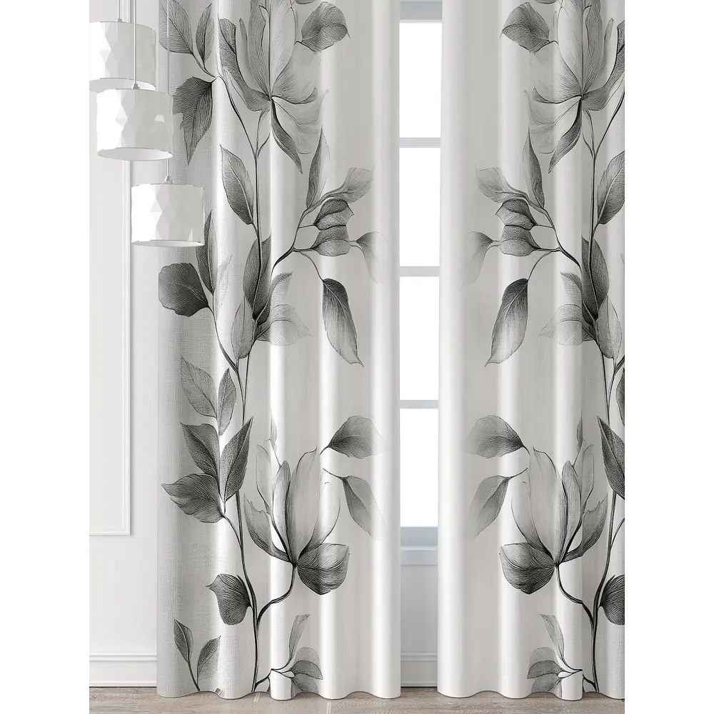 Фото 6 Комплект штор Comfy way Форнерс - 142 - 260 см CW709142260-260 на шторной ленте 260x150 см цвет белый Фото 6 Комплект штор Comfy way Форнерс - 142 - 260 см CW709142260-260 на шторной ленте 260x150 см цвет белый