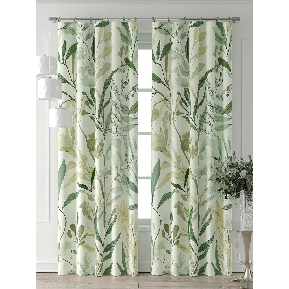 Фото Комплект штор Comfy way Форнерс - 106 - 260 см CW709106260-260 на шторной ленте 260x150 см цвет зеленый Фото Комплект штор Comfy way Форнерс - 106 - 260 см CW709106260-260 на шторной ленте 260x150 см цвет зеленый