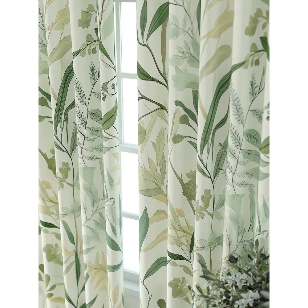 Фото 3 Комплект штор Comfy way Форнерс - 106 - 260 см CW709106260-260 на шторной ленте 260x150 см цвет зеленый Фото 3 Комплект штор Comfy way Форнерс - 106 - 260 см CW709106260-260 на шторной ленте 260x150 см цвет зеленый