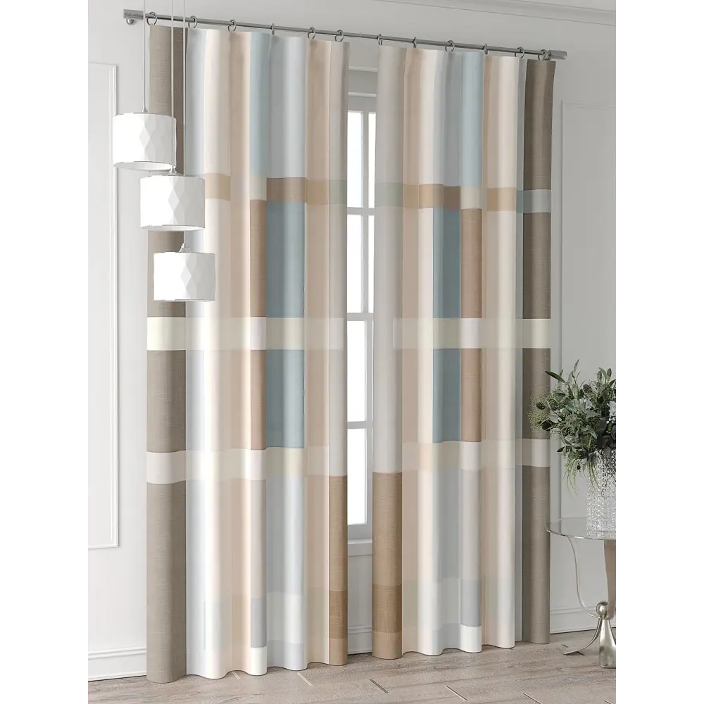 Фото 5 Комплект штор Comfy way Форнерс - 92 - 260 см CW709092260-260 на шторной ленте 260x150 см цвет бежевый Фото 5 Комплект штор Comfy way Форнерс - 92 - 260 см CW709092260-260 на шторной ленте 260x150 см цвет бежевый