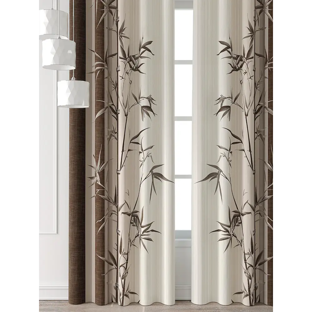 Фото 2 Комплект штор Comfy way Форнерс - 98 - 260 см CW709098260-260 на шторной ленте 260x150 см цвет бежевый Фото 2 Комплект штор Comfy way Форнерс - 98 - 260 см CW709098260-260 на шторной ленте 260x150 см цвет бежевый