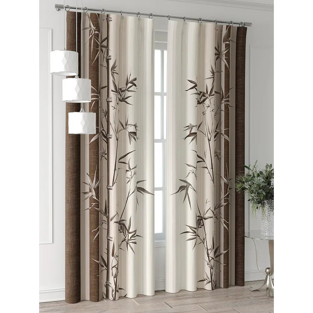 Фото 7 Комплект штор Comfy way Форнерс - 98 - 260 см CW709098260-260 на шторной ленте 260x150 см цвет бежевый Фото 7 Комплект штор Comfy way Форнерс - 98 - 260 см CW709098260-260 на шторной ленте 260x150 см цвет бежевый
