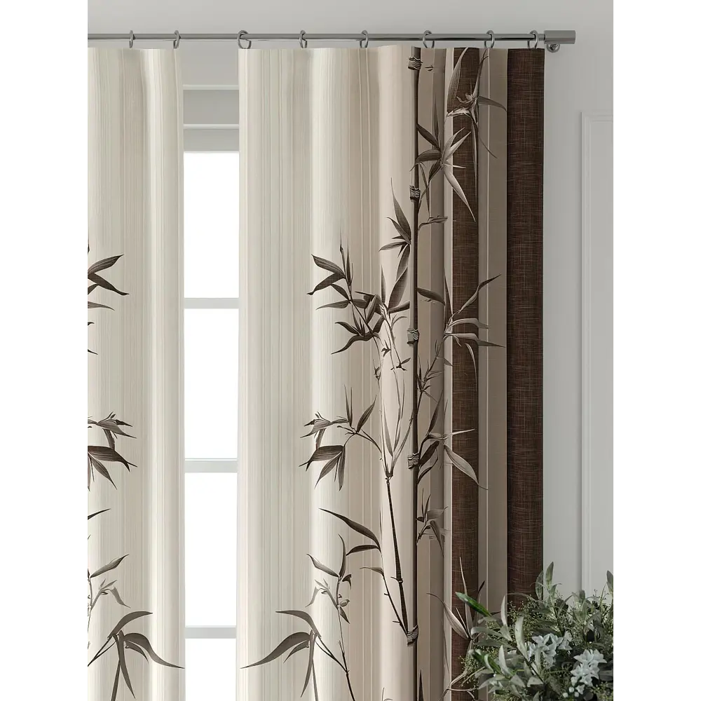 Фото 3 Комплект штор Comfy way Форнерс - 98 - 260 см CW709098260-260 на шторной ленте 260x150 см цвет бежевый Фото 3 Комплект штор Comfy way Форнерс - 98 - 260 см CW709098260-260 на шторной ленте 260x150 см цвет бежевый