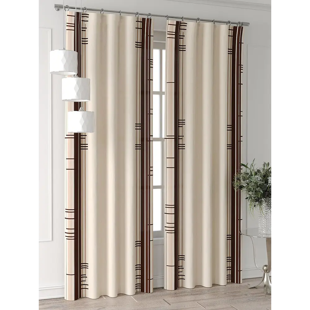 Фото 7 Комплект штор Comfy way Форнерс - 95 - 240 см CW709095240-240 на шторной ленте 240x150 см цвет коричневый Фото 7 Комплект штор Comfy way Форнерс - 95 - 240 см CW709095240-240 на шторной ленте 240x150 см цвет коричневый