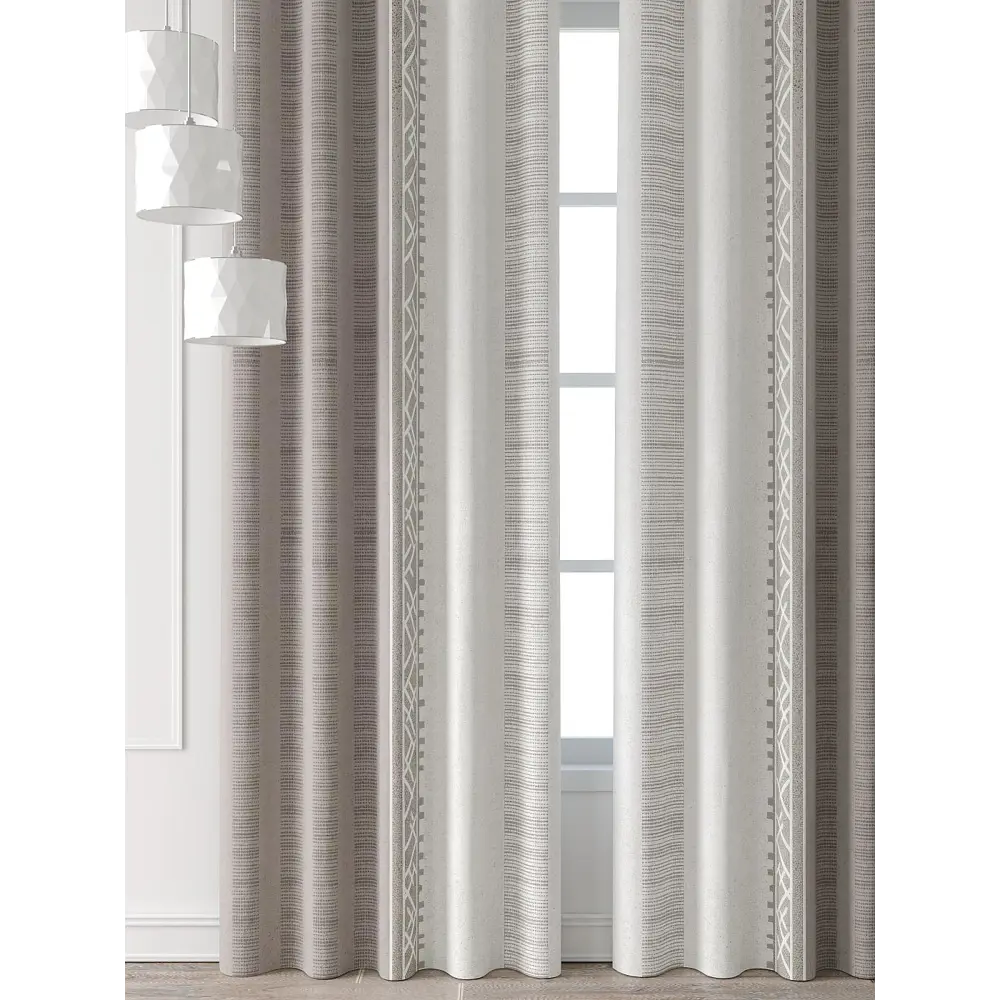 Фото 7 Комплект штор Comfy way Форнерс - 96 - 240 см CW709096240-240 на шторной ленте 240x150 см цвет бежевый Фото 7 Комплект штор Comfy way Форнерс - 96 - 240 см CW709096240-240 на шторной ленте 240x150 см цвет бежевый
