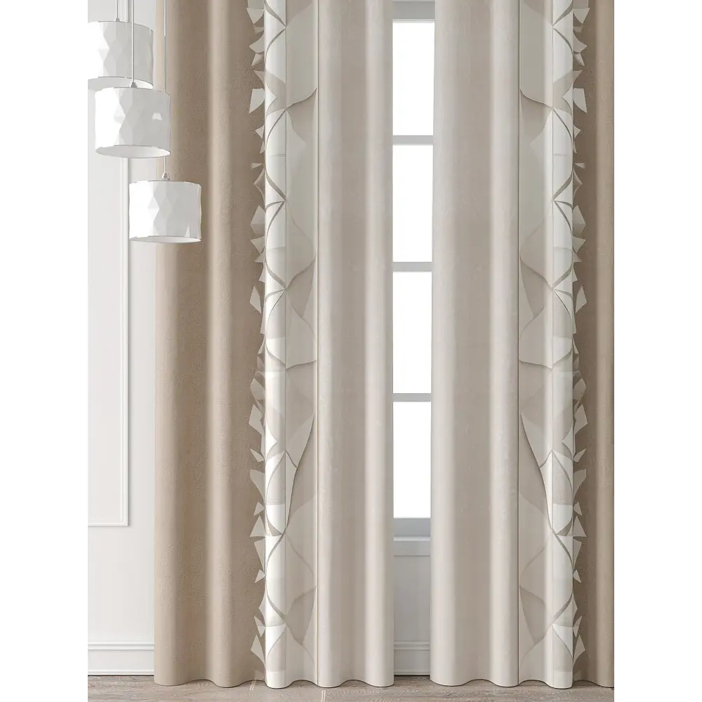 Фото Комплект штор Comfy way Форнерс - 104 - 240 см CW709104240-240 на шторной ленте 240x150 см цвет бежевый Фото Комплект штор Comfy way Форнерс - 104 - 240 см CW709104240-240 на шторной ленте 240x150 см цвет бежевый