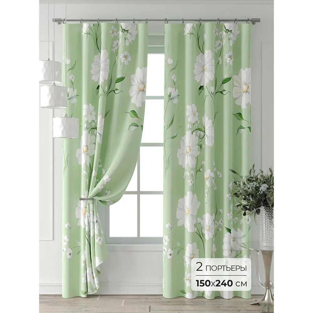 Фото 4 Комплект штор Comfy way Форнерс - 105 - 240 см CW709105240-240 на шторной ленте 240x150 см цвет бежевый Фото 4 Комплект штор Comfy way Форнерс - 105 - 240 см CW709105240-240 на шторной ленте 240x150 см цвет бежевый