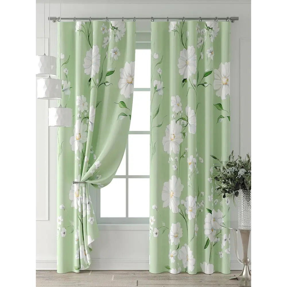 Фото 2 Комплект штор Comfy way Форнерс - 105 - 240 см CW709105240-240 на шторной ленте 240x150 см цвет бежевый Фото 2 Комплект штор Comfy way Форнерс - 105 - 240 см CW709105240-240 на шторной ленте 240x150 см цвет бежевый