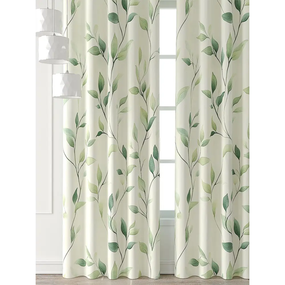 Фото 5 Комплект штор Comfy way Форнерс - 109 - 240 см CW709109240-240 на шторной ленте 240x150 см цвет зеленый Фото 5 Комплект штор Comfy way Форнерс - 109 - 240 см CW709109240-240 на шторной ленте 240x150 см цвет зеленый