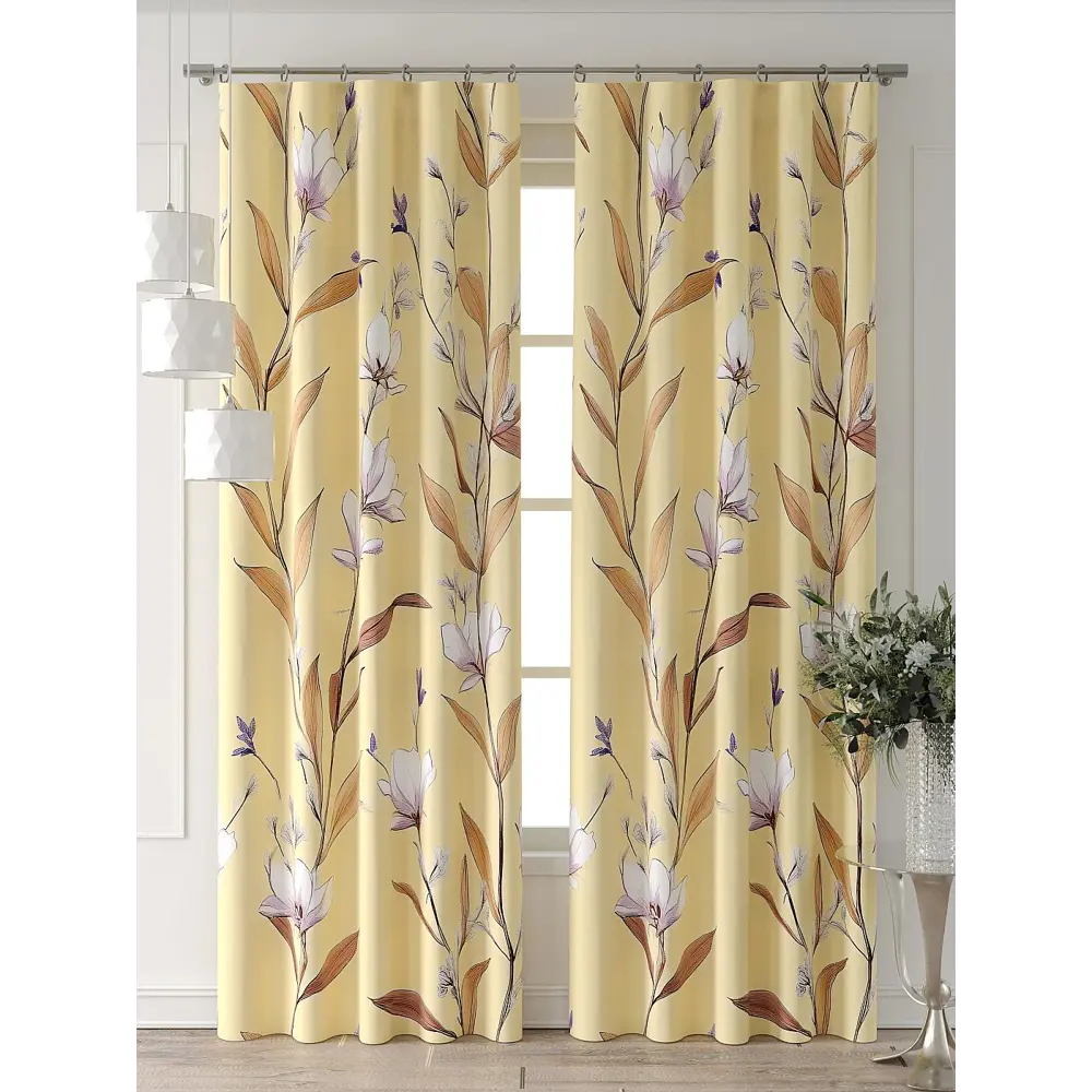 Фото Комплект штор Comfy way Форнерс - 138 - 240 см CW709138240-240 на шторной ленте 240x150 см цвет желтый Фото Комплект штор Comfy way Форнерс - 138 - 240 см CW709138240-240 на шторной ленте 240x150 см цвет желтый