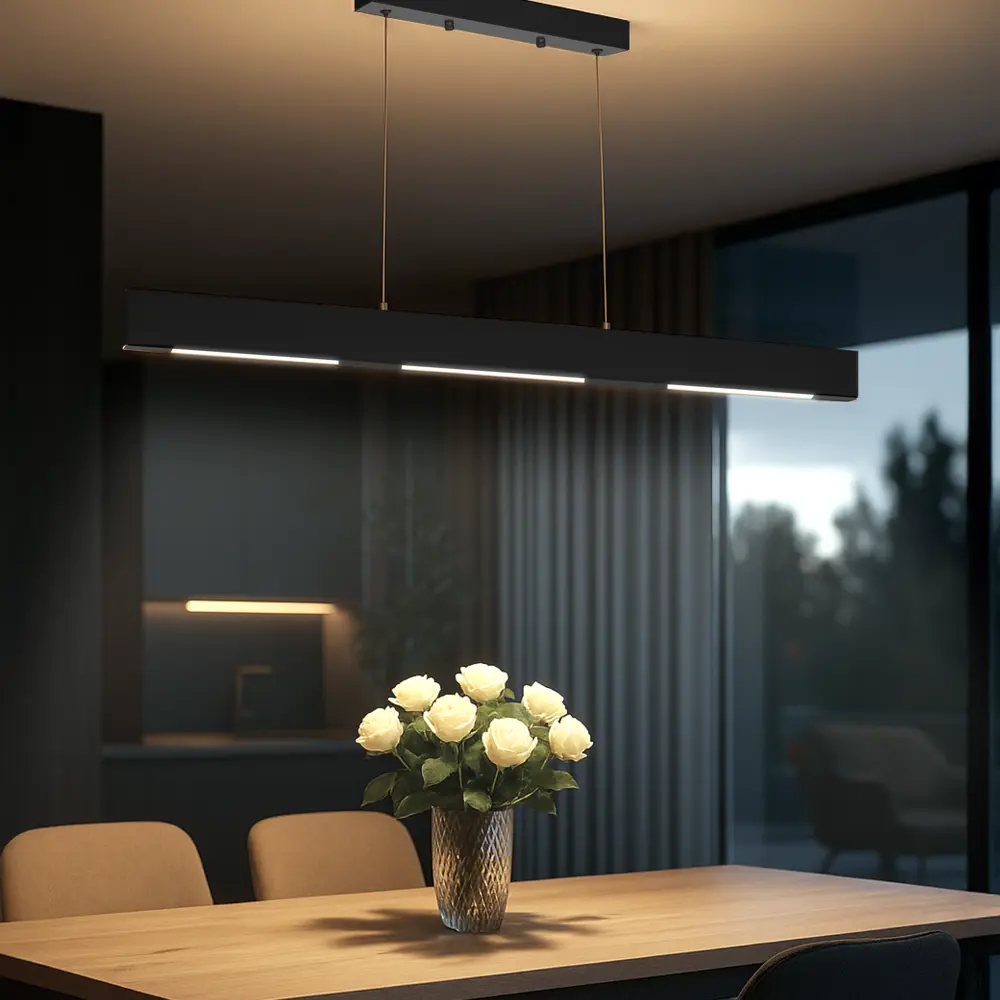 Фото 7 Светильник подвесной светодиодный Citilux Edge Cl720031n 5 м² нейтральный белый свет цвет черный Фото 7 Светильник подвесной светодиодный Citilux Edge Cl720031n 5 м² нейтральный белый свет цвет черный
