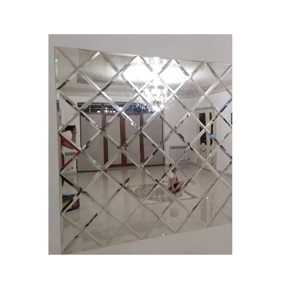 Фото 3 Панно ПлиткаДекор СК18-1275х1275 из зеркальной плитки 18x18 см с фацетом 10 мм (размер Панно ПлиткаДекор 127,5x127,5 см)