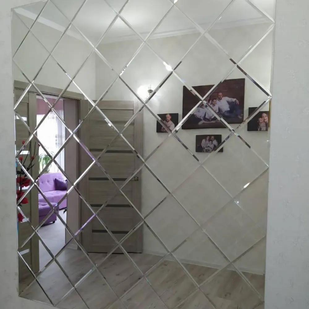 Фото 3 Панно ПлиткаДекор СК18-1275х1530 из зеркальной плитки 18x18 см с фацетом 10 мм (размер Панно ПлиткаДекор 127,5x153 см)