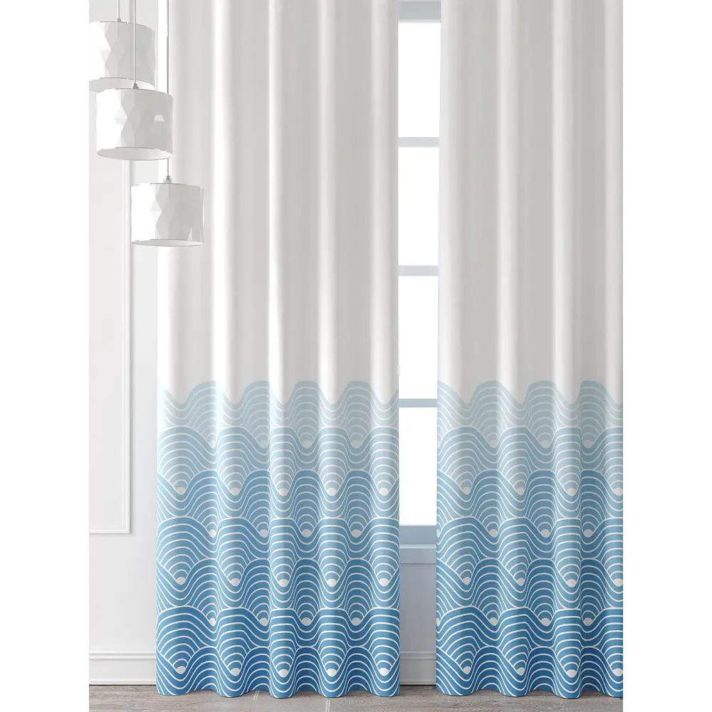 Фото 6 Комплект штор At home Базовая коллекция AT521945-230 на шторной ленте 230x150 см цвет белый