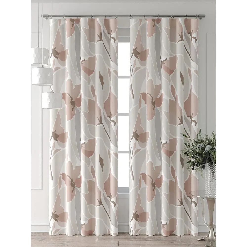 Фото 4 Комплект штор At home Базовая коллекция AT521950-230 на шторной ленте 230x150 см цвет бежевый Фото 4 Комплект штор At home Базовая коллекция AT521950-230 на шторной ленте 230x150 см цвет бежевый