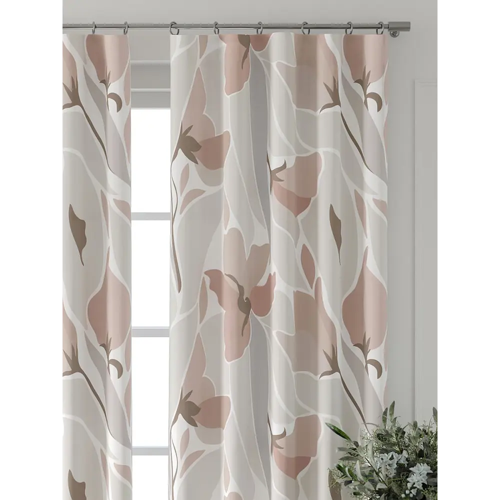 Фото 6 Комплект штор At home Базовая коллекция AT521950-230 на шторной ленте 230x150 см цвет бежевый Фото 6 Комплект штор At home Базовая коллекция AT521950-230 на шторной ленте 230x150 см цвет бежевый