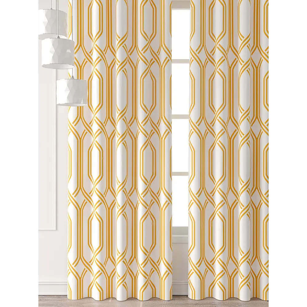 Фото 3 Комплект штор At home Базовая коллекция AT521961-230 на шторной ленте 230x150 см цвет белый