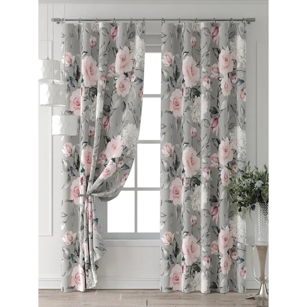 Фото 4 Комплект штор At home Базовая коллекция AT521531-230 на шторной ленте 230x150 см цвет белый Фото 4 Комплект штор At home Базовая коллекция AT521531-230 на шторной ленте 230x150 см цвет белый