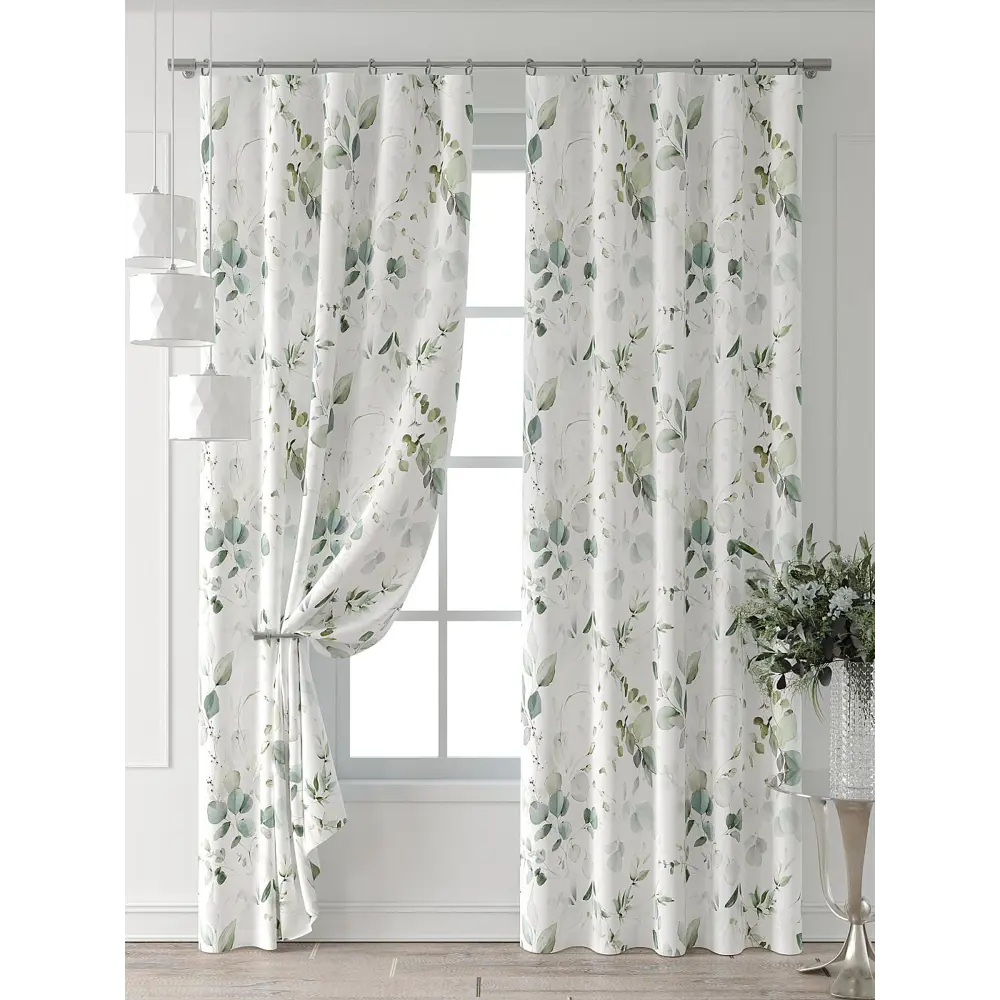 Фото 6 Комплект штор At home Базовая коллекция AT521532-230 на шторной ленте 230x150 см цвет белый Фото 6 Комплект штор At home Базовая коллекция AT521532-230 на шторной ленте 230x150 см цвет белый