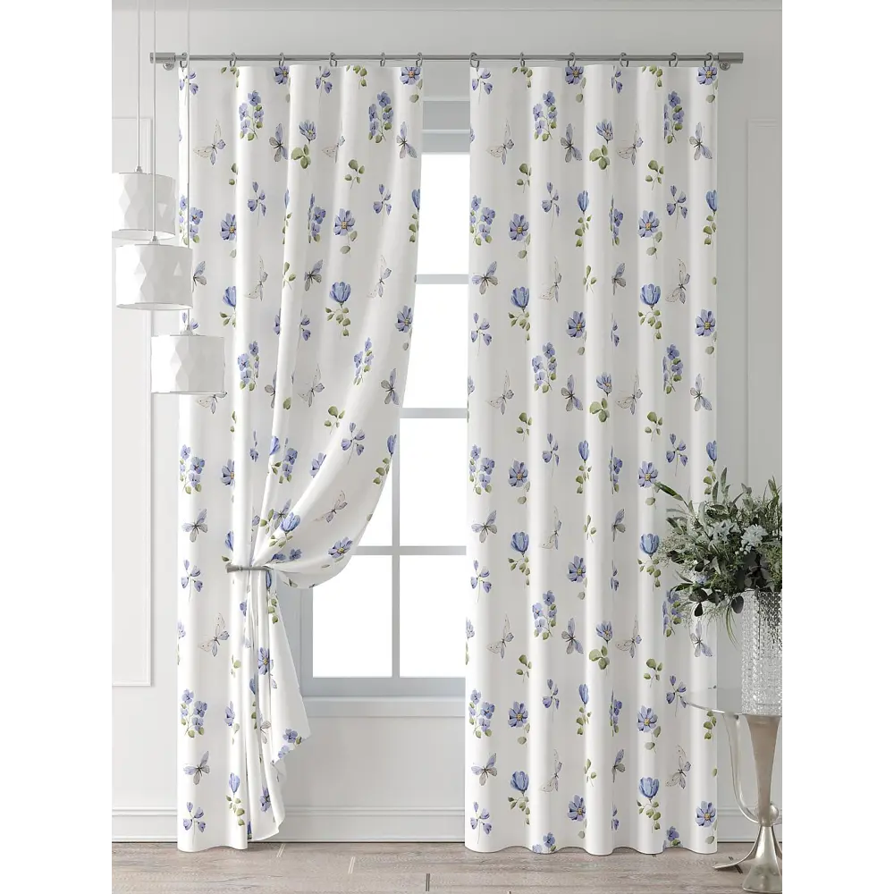 Фото 5 Комплект штор At home Базовая коллекция AT521564-230 на шторной ленте 230x150 см цвет белый Фото 5 Комплект штор At home Базовая коллекция AT521564-230 на шторной ленте 230x150 см цвет белый