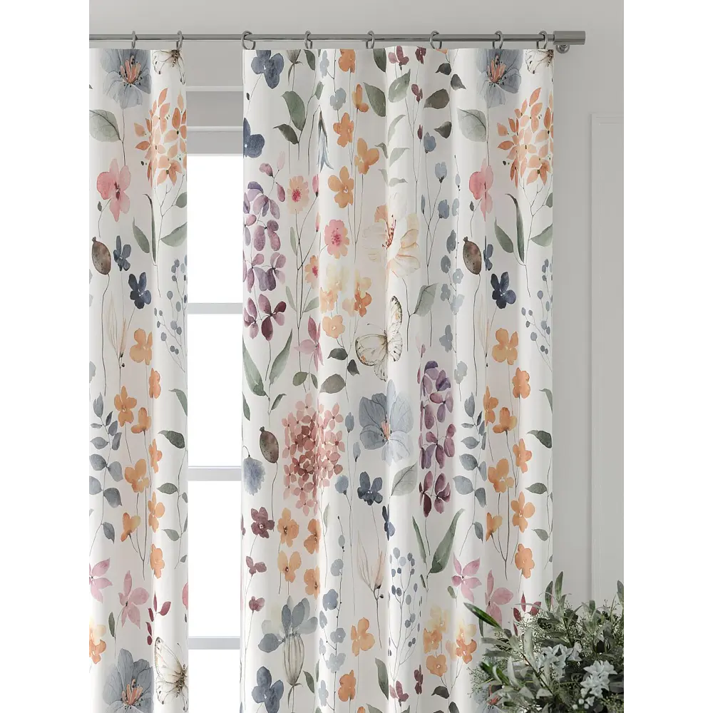 Фото 7 Комплект штор At home Базовая коллекция AT521599-230 на шторной ленте 230x150 см цвет белый Фото 7 Комплект штор At home Базовая коллекция AT521599-230 на шторной ленте 230x150 см цвет белый