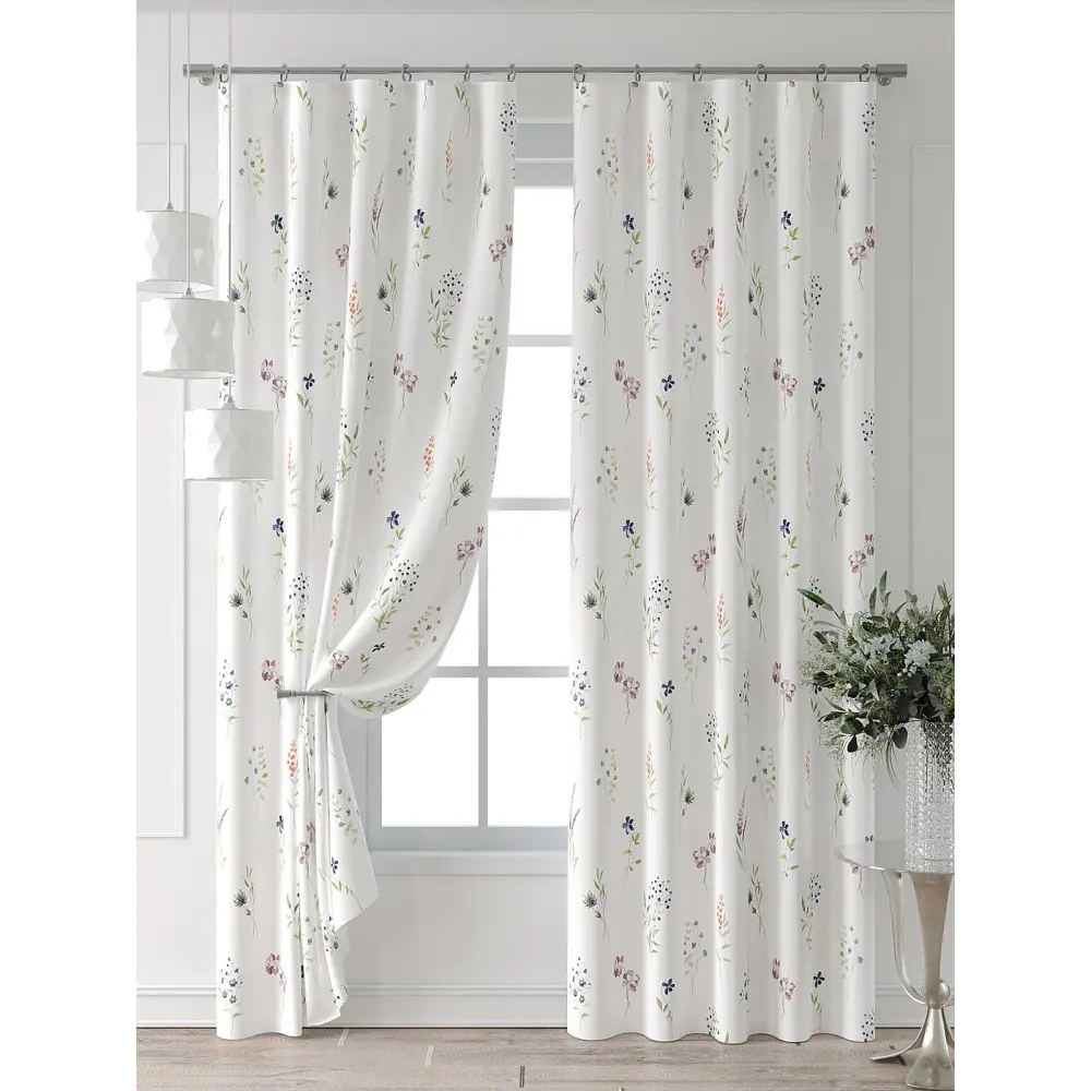 Фото Комплект штор At home Базовая коллекция AT521603-230 на шторной ленте 230x150 см цвет белый Фото Комплект штор At home Базовая коллекция AT521603-230 на шторной ленте 230x150 см цвет белый