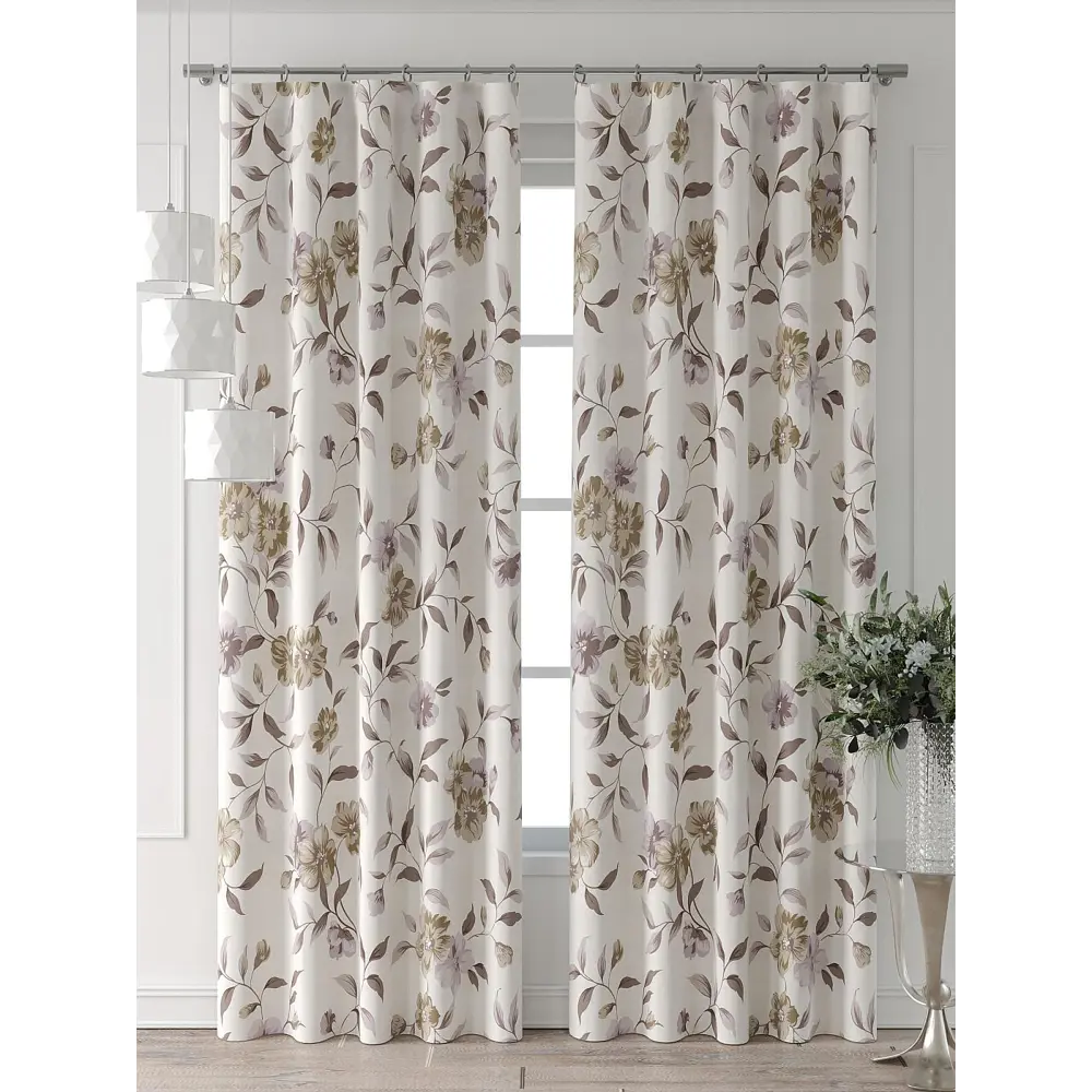 Фото 2 Комплект штор At home Базовая коллекция AT521616-230 на шторной ленте 230x150 см цвет бежевый Фото 2 Комплект штор At home Базовая коллекция AT521616-230 на шторной ленте 230x150 см цвет бежевый