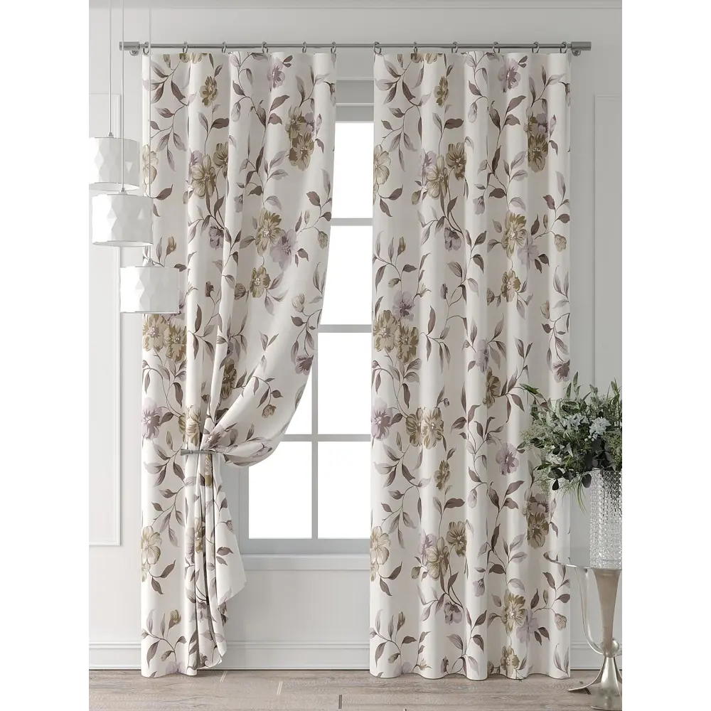 Фото 5 Комплект штор At home Базовая коллекция AT521616-230 на шторной ленте 230x150 см цвет бежевый Фото 5 Комплект штор At home Базовая коллекция AT521616-230 на шторной ленте 230x150 см цвет бежевый