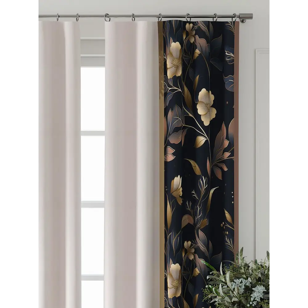 Фото Комплект штор At home Базовая коллекция AT521848-240 на шторной ленте 240x150 см цвет бежевый