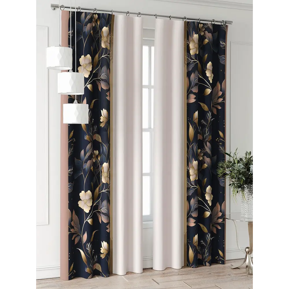 Фото 3 Комплект штор At home Базовая коллекция AT521848-240 на шторной ленте 240x150 см цвет бежевый