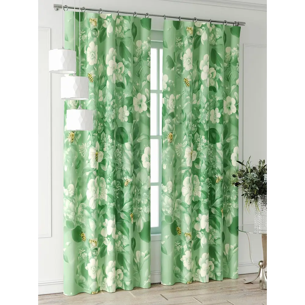 Фото 4 Комплект штор At home Базовая коллекция AT521855-240 на шторной ленте 240x150 см цвет белый Фото 4 Комплект штор At home Базовая коллекция AT521855-240 на шторной ленте 240x150 см цвет белый