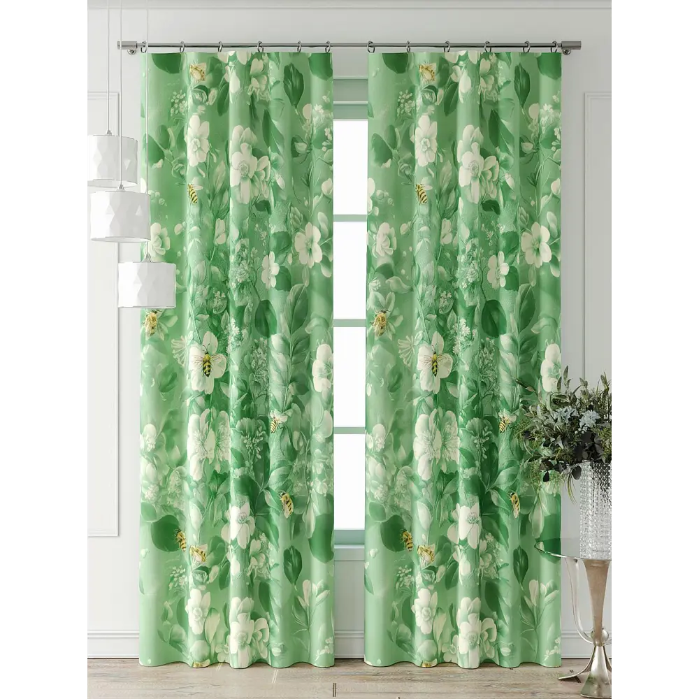 Фото 3 Комплект штор At home Базовая коллекция AT521855-240 на шторной ленте 240x150 см цвет белый Фото 3 Комплект штор At home Базовая коллекция AT521855-240 на шторной ленте 240x150 см цвет белый