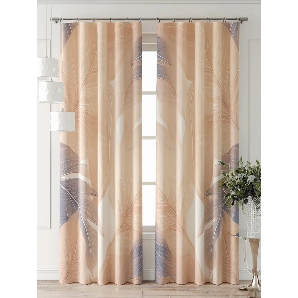 Фото Комплект штор At home Базовая коллекция AT521870-240 на шторной ленте 240x150 см цвет бежевый Фото Комплект штор At home Базовая коллекция AT521870-240 на шторной ленте 240x150 см цвет бежевый