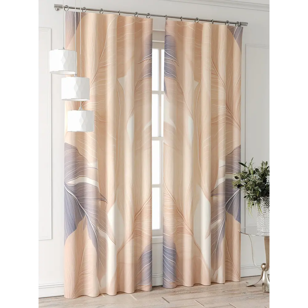 Фото 5 Комплект штор At home Базовая коллекция AT521870-240 на шторной ленте 240x150 см цвет бежевый Фото 5 Комплект штор At home Базовая коллекция AT521870-240 на шторной ленте 240x150 см цвет бежевый