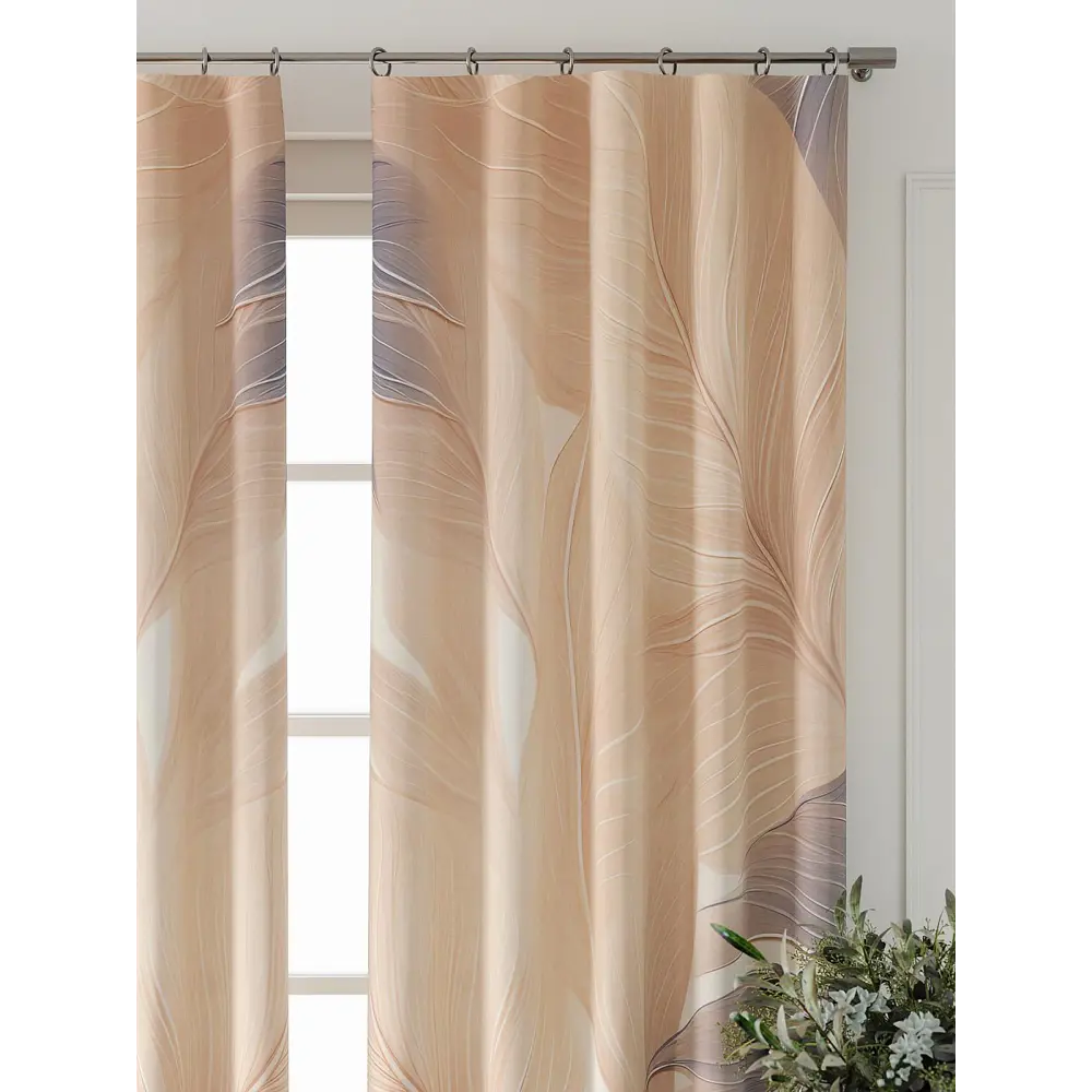 Фото 6 Комплект штор At home Базовая коллекция AT521870-240 на шторной ленте 240x150 см цвет бежевый Фото 6 Комплект штор At home Базовая коллекция AT521870-240 на шторной ленте 240x150 см цвет бежевый