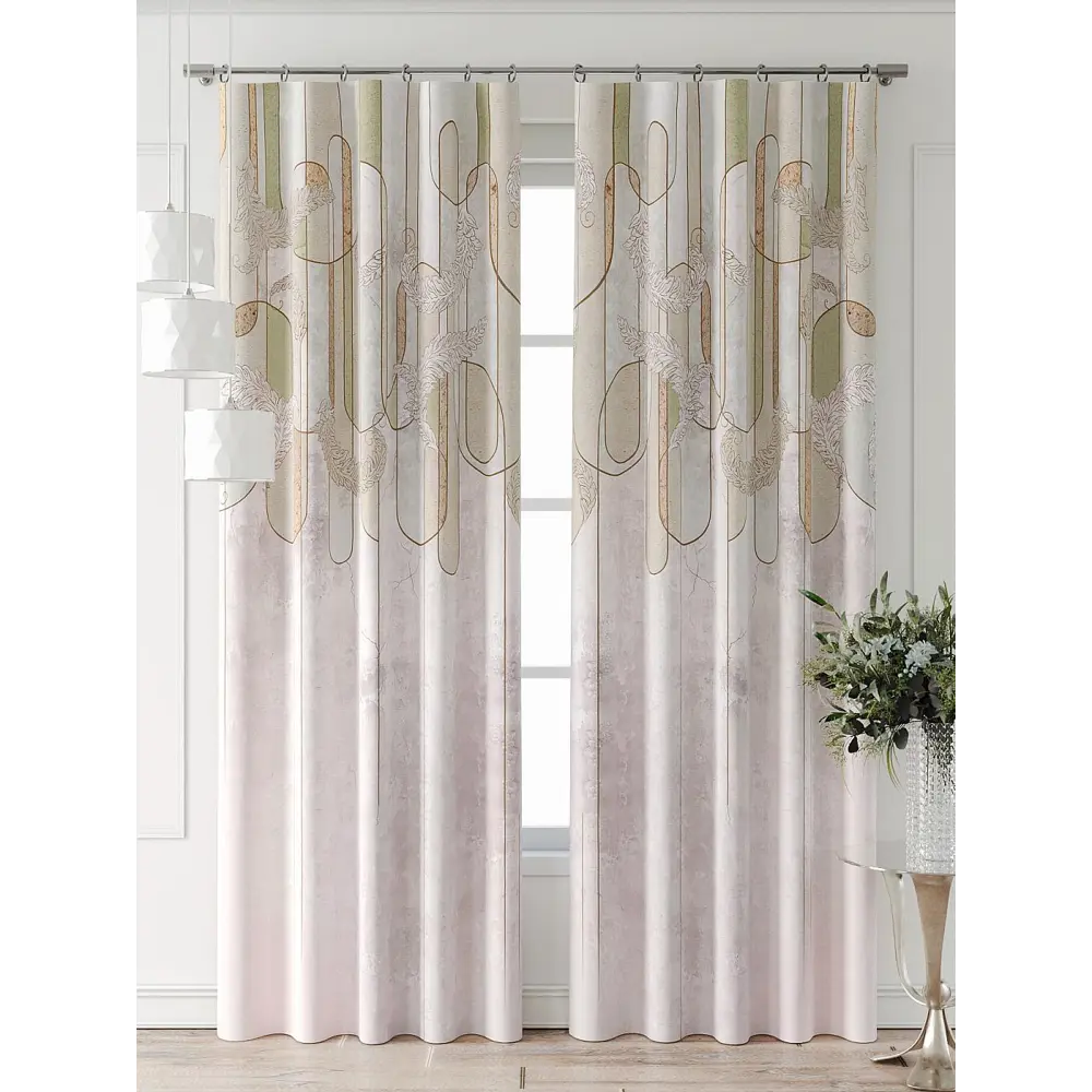 Фото 4 Комплект штор At home Базовая коллекция AT521911-240 на шторной ленте 240x150 см цвет бежевый Фото 4 Комплект штор At home Базовая коллекция AT521911-240 на шторной ленте 240x150 см цвет бежевый